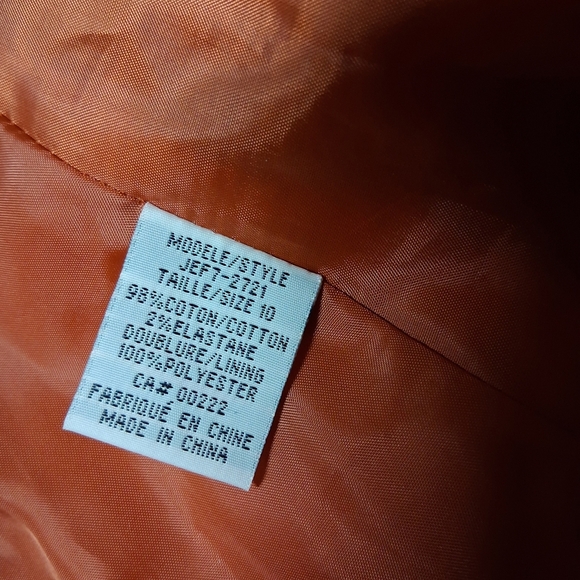 Women's Orange Jessica Blazer - Picture 4 of 4